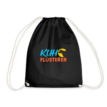 Kuh Kühe - Turnbeutel - Schwarz - Vorne