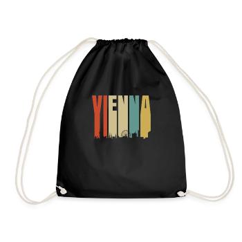 Vienna - Drawstring Bag - black - Front