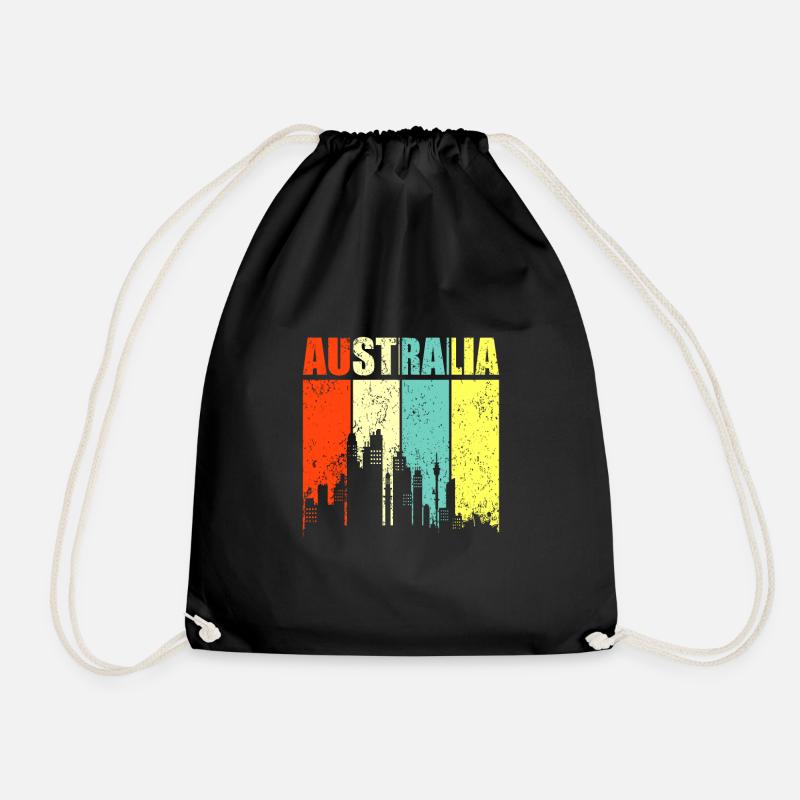 Australien - Turnbeutel - Schwarz