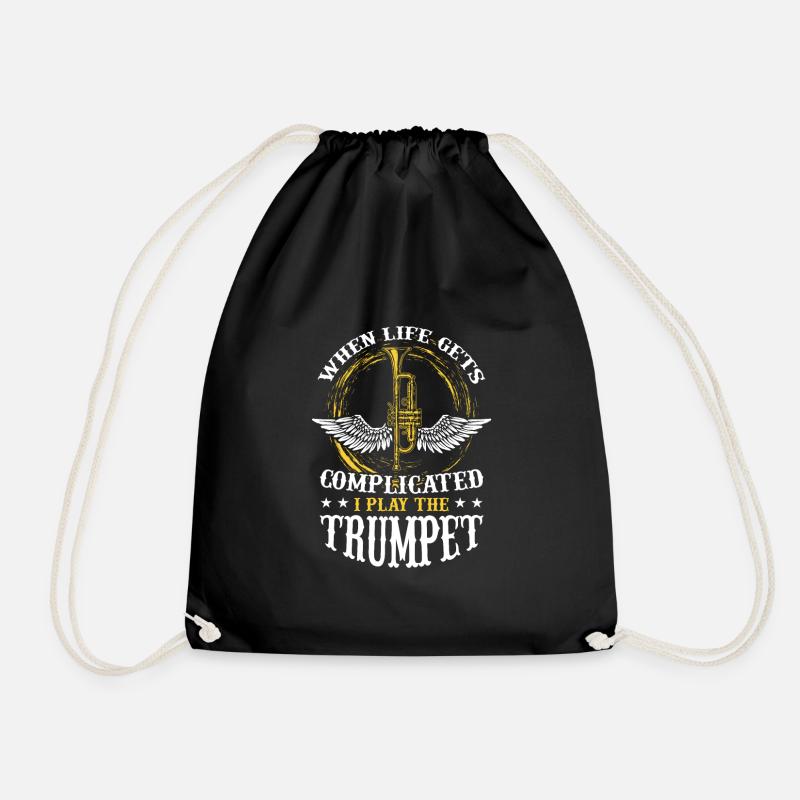 Trompete - Turnbeutel - Schwarz