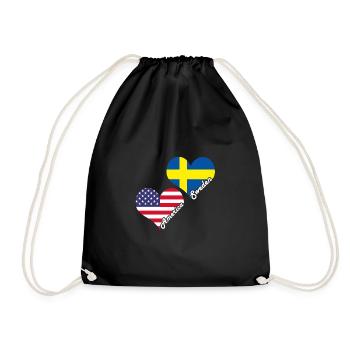 Suède - Sac de sport léger - noir - Devant