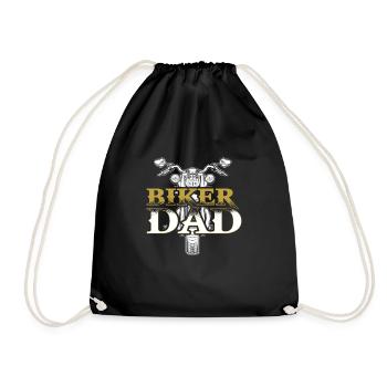 Motorcycle - Drawstring Bag - black - Front
