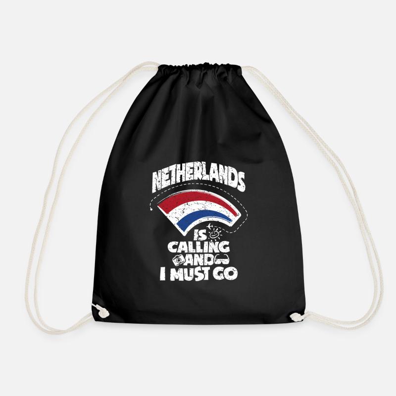Pays-Bas Hollande - Sac de sport léger - noir