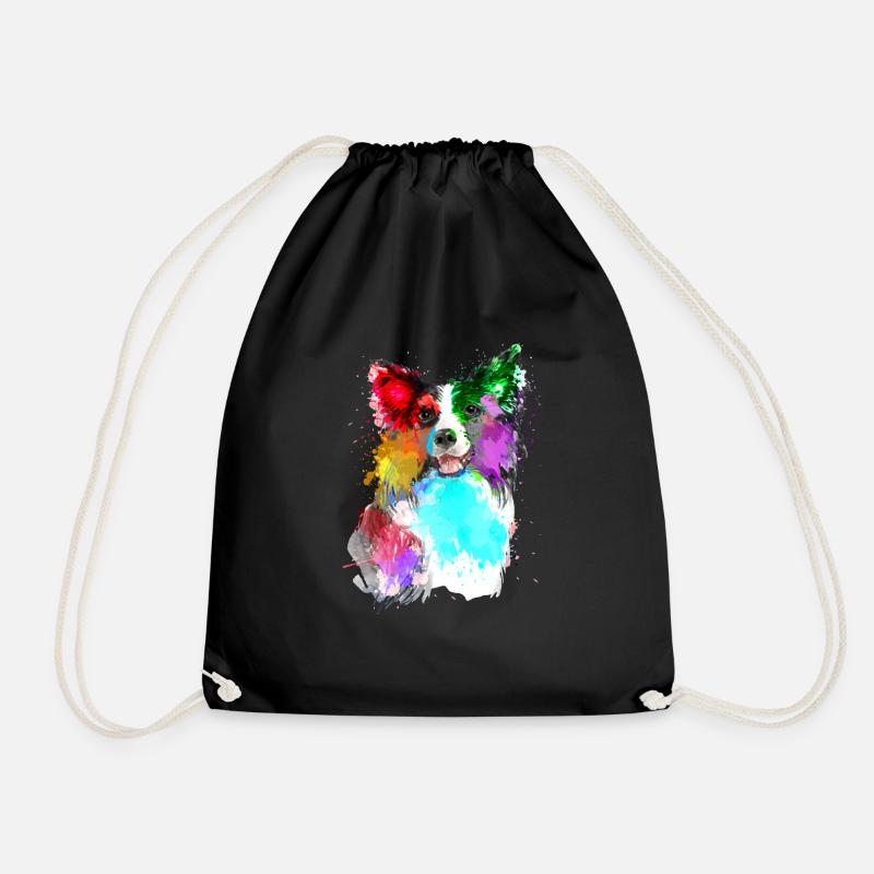 Border Collie - Turnbeutel - Schwarz