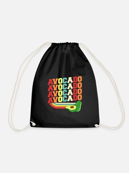 Avocado - Turnbeutel - Schwarz