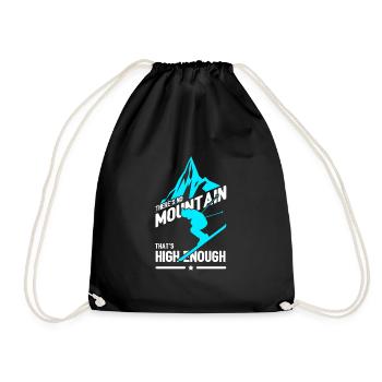 To ski - Drawstring Bag - black - Front