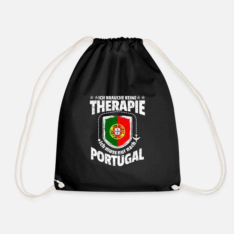 Portugal - Turnbeutel - Schwarz