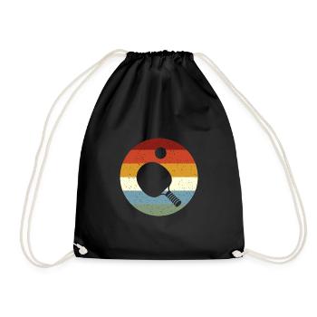 tennis de table - Sac de sport léger - noir - Devant
