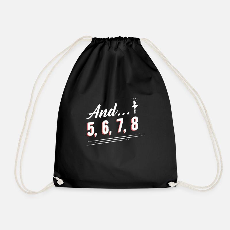 ballet - Drawstring Bag - black
