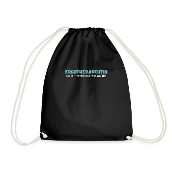 Ergotherapeutin Ergotherapie Geschenk - Turnbeutel - Schwarz - Vorne