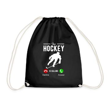 hockey - Drawstring Bag - black - Front