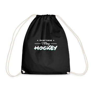 hockey - Drawstring Bag - black - Front