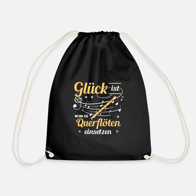 Querflöte - Turnbeutel - Schwarz