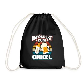 Onkel - Turnbeutel - Schwarz - Vorne