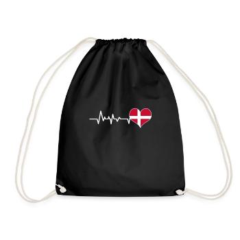 Denmark - Drawstring Bag - black - Front