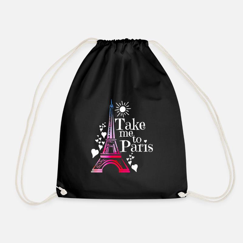 Paris - Turnbeutel - Schwarz