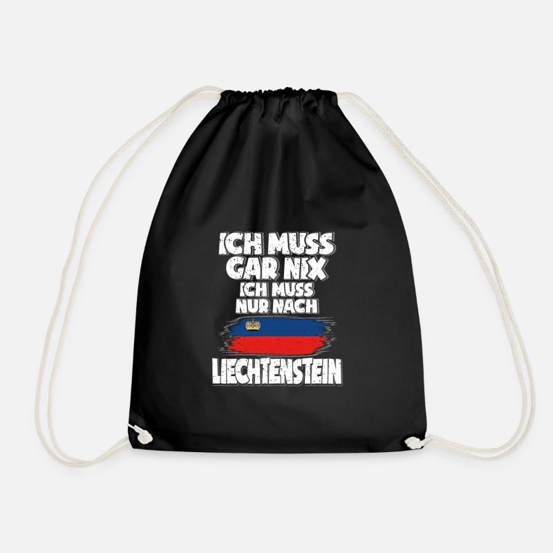 Liechtenstein - Turnbeutel - Schwarz