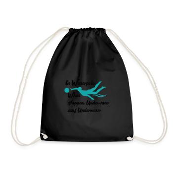 water polo - Drawstring Bag - black - Front