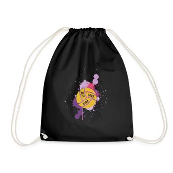 water polo - Drawstring Bag - black - Front