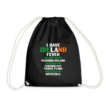 Irland - Turnbeutel - Schwarz - Vorne