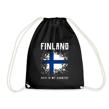 Finlande - Sac de sport léger - noir - Devant