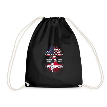 Denmark - Drawstring Bag - black - Front