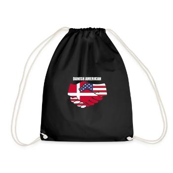 Denmark - Drawstring Bag - black - Front