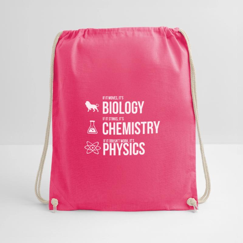 Physics study science physicist gift teaching Drawstring Bag