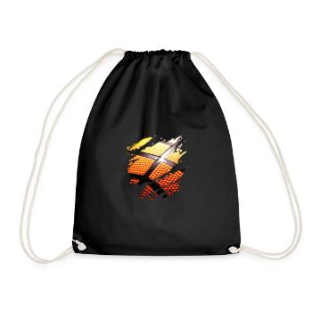 Basketball - Turnbeutel - Schwarz - Vorne