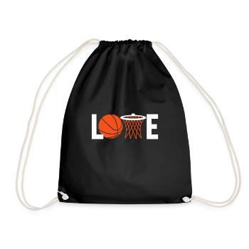 Basketball - Turnbeutel - Schwarz - Vorne