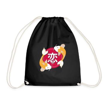 Japan - Drawstring Bag - black - Front