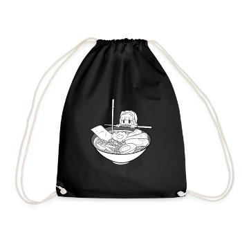 Japan - Drawstring Bag - black - Front