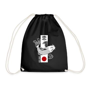 Japan - Drawstring Bag - black - Front