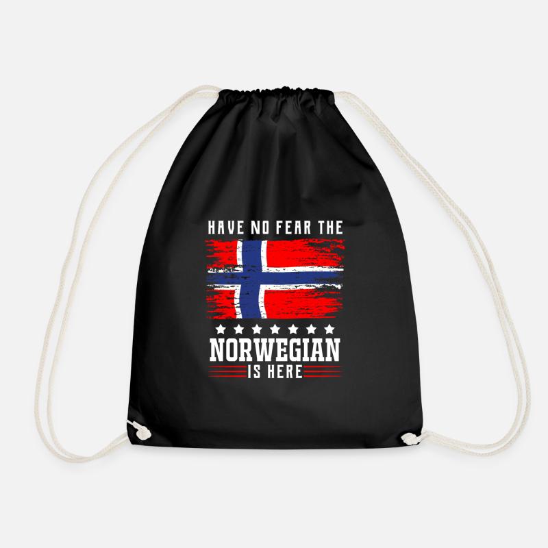 Norwegen - Turnbeutel - Schwarz