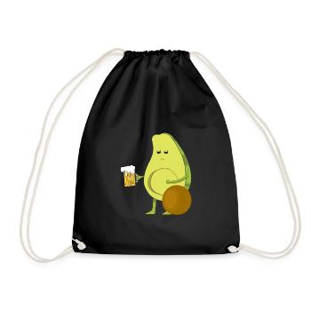 Avocado - Turnbeutel - Schwarz - Vorne