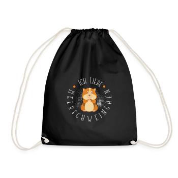 Cochon d'Inde - Sac de sport léger - noir - Devant