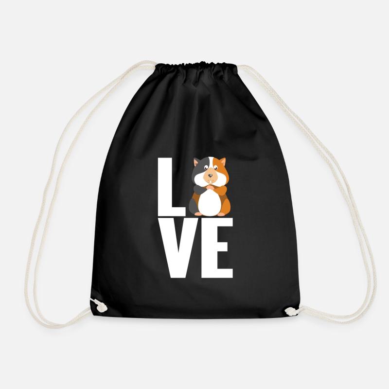 Guinea pig - Drawstring Bag - black