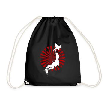 Japan - Drawstring Bag - black - Front