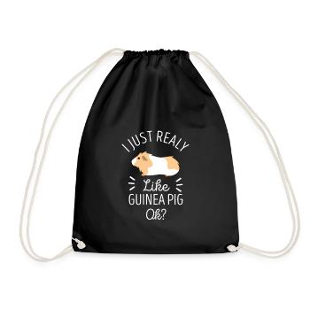 Cochon d'Inde - Sac de sport léger - noir - Devant