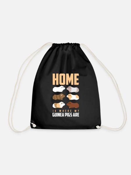 Guinea pig - Drawstring Bag - black