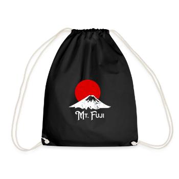 Japan - Drawstring Bag - black - Front