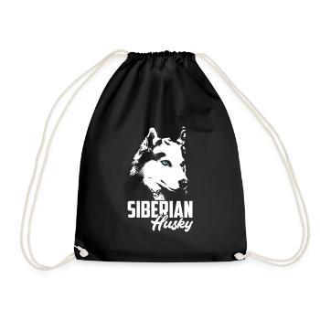 Husky - Turnbeutel - Schwarz - Vorne