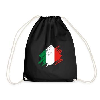 Italy - Drawstring Bag - black - Front