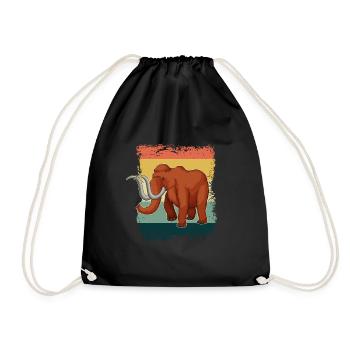 Mammoth - Drawstring Bag - black - Front