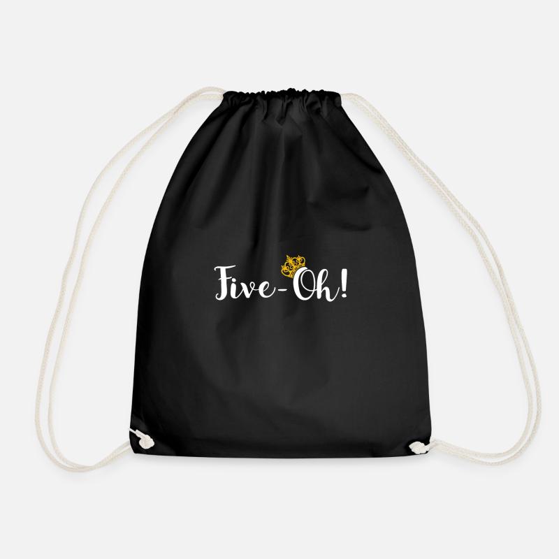 50th birthday in 1970 - Drawstring Bag - black