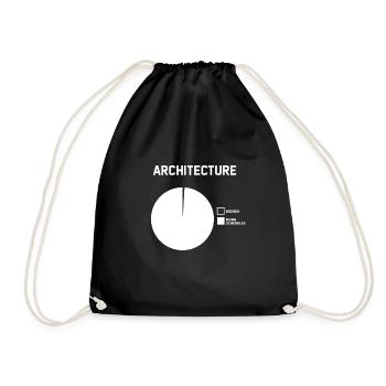 Architecte Architecture Ingénieur civil Architecture - Sac de sport léger - noir - Devant