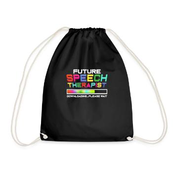 Speech therapist speech therapist - Drawstring Bag - black - Front