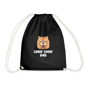 Cadeau de chien de père Chow Chow - Sac de sport léger - noir - Devant