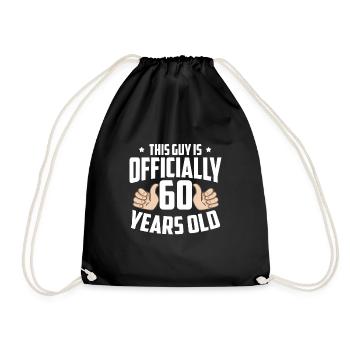 60e anniversaire - Sac de sport léger - noir - Devant