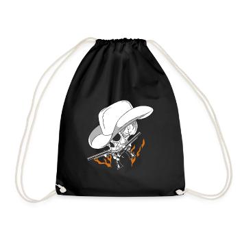 cow-boy - Sac de sport léger - noir - Devant